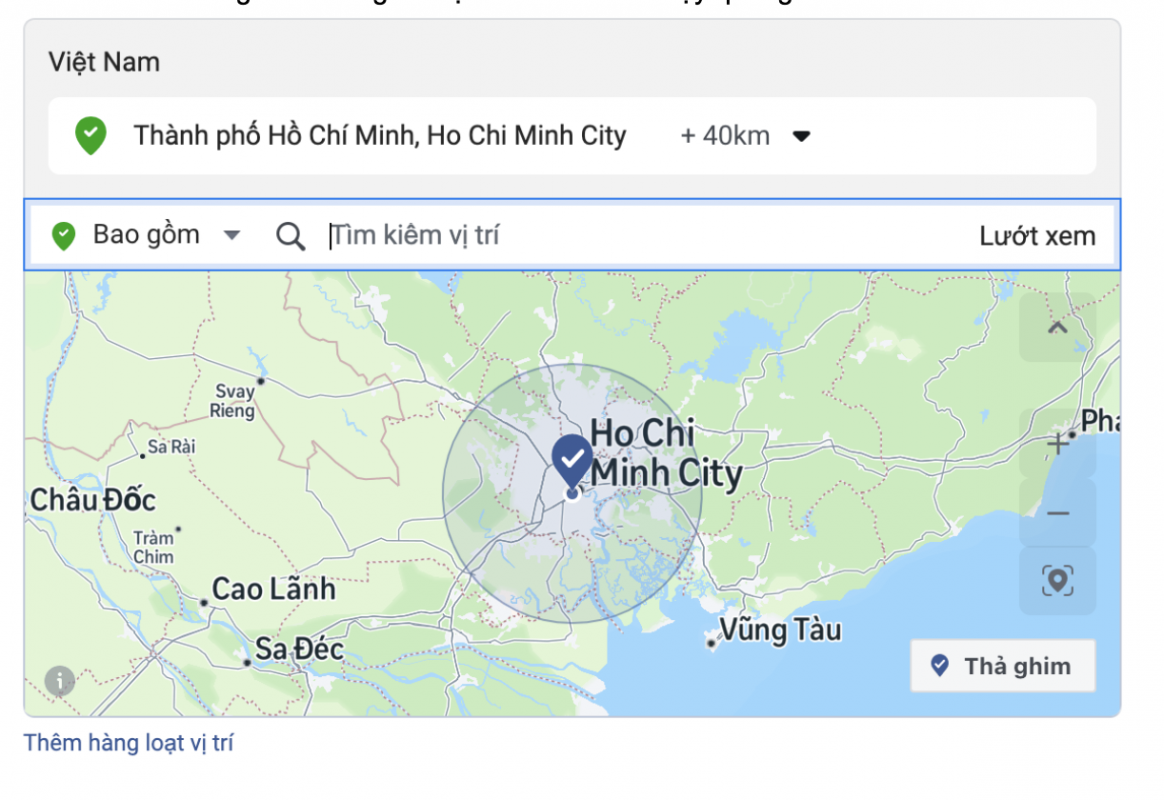 Chạy Facebook Ads  theo bán kính vô cùng đơn giản
