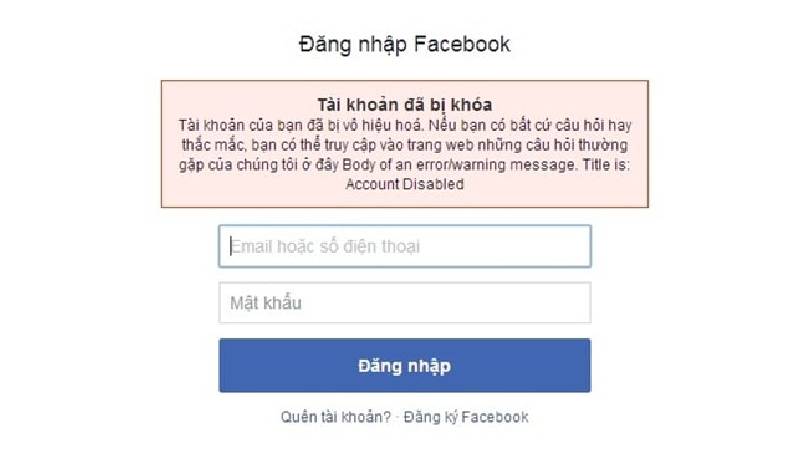 tài khoản Facebook bị xóa vì quảng cáo nhiều page