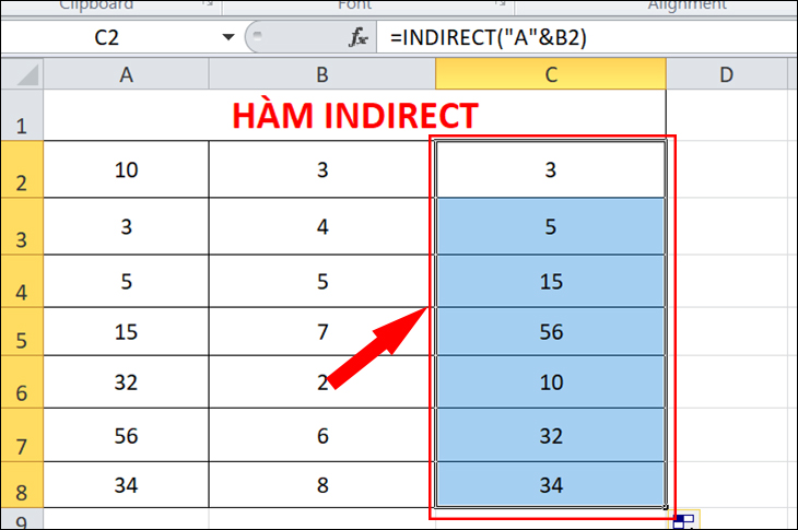 Cách tạo tham chiếu dữ liệu từ các ô chứa giá trị trong Excel