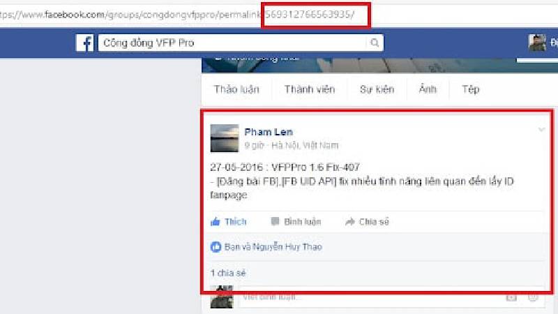 hướng dẫn lấy id facebook