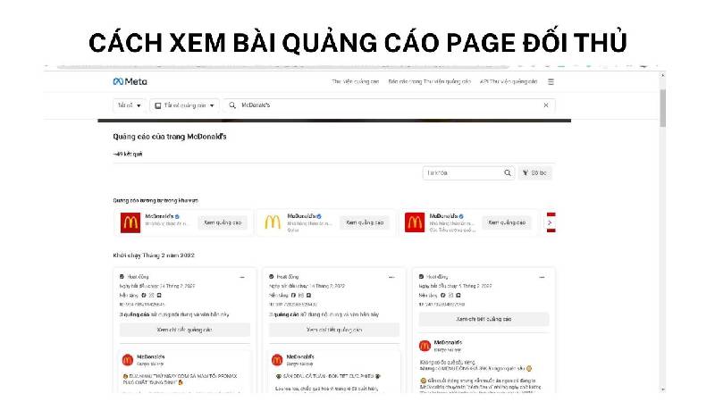 cách xem quảng cáo của đối thủ trên facebook