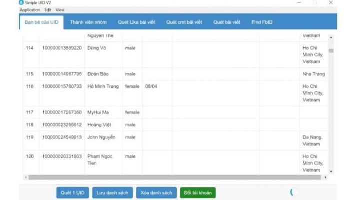 phần mềm Simple UID