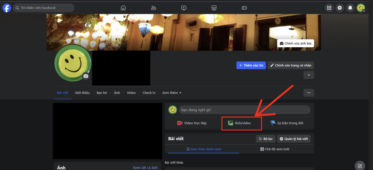 Làm sao để vừa đăng ảnh vừa đăng clip lên fb