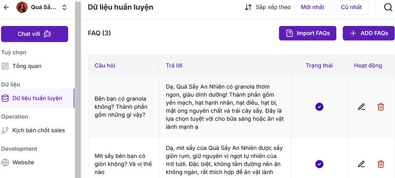 tạo chatbot Zalo